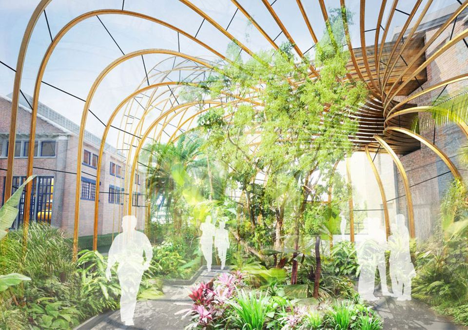 Ein Vorgeschmack auf die modern designten Gewächshäuser in der Laverstoke Mill Ein Vorgeschmack auf die modern designten Gewächshäuser in der Laverstoke Mill