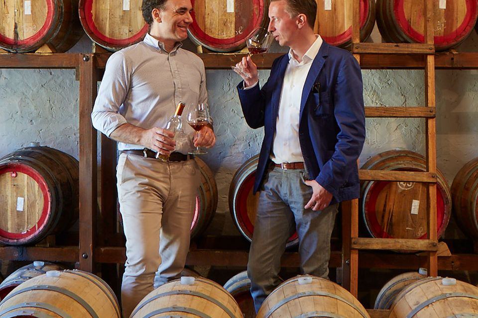 Lorenzo Mariani und »e&t«-Koch Michele Wolken auf dem Weingut I Veroni Lorenzo Mariani und »e&t«-Koch Michele Wolken auf dem Weingut I Veroni