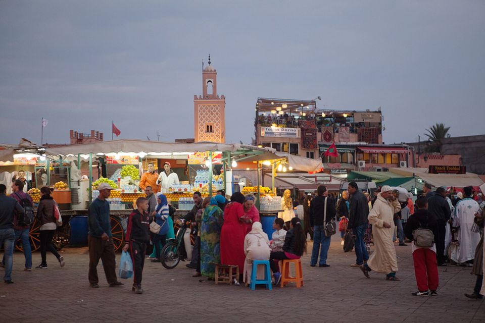 Abendstimmung auf dem "Djemaa el Fna" Abendstimmung auf dem "Djemaa el Fna"