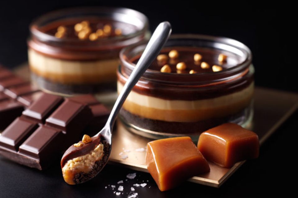 Neu von GÜ: Karamell-Schokoladen-Cheesecake