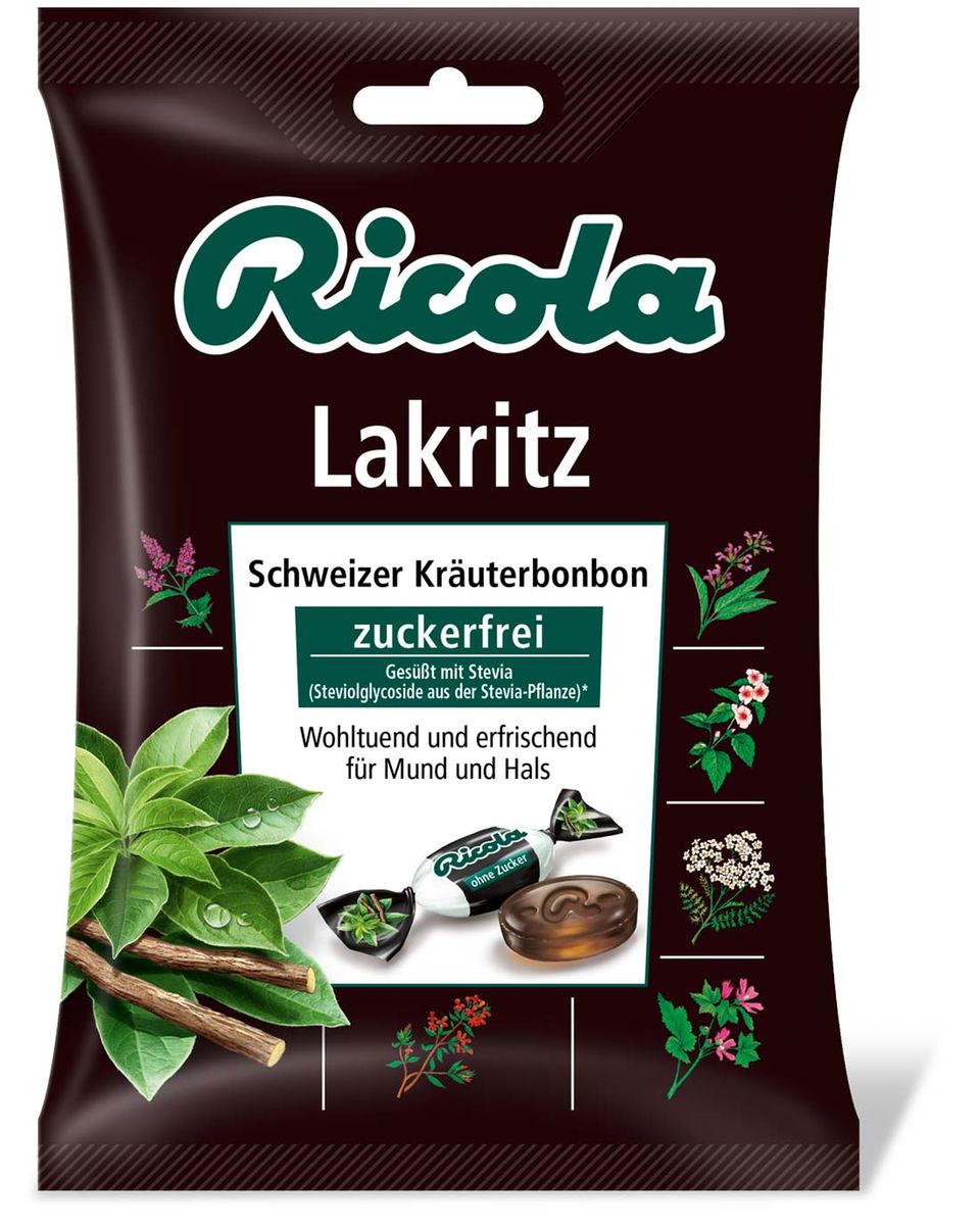 Für Lakritzfans: Ricola Bonbons mit Stevia Für Lakritzfans: Ricola Bonbons mit Stevia