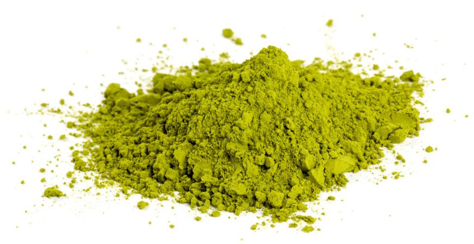 Edel und fein: grünes Matcha-Pulver Edel und fein: grünes Matcha-Pulver