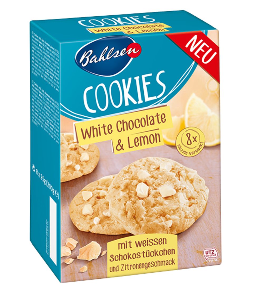 Mit frischer Zitronennote: "White Chocolate & Lemon" Cookies Mit frischer Zitronennote: "White Chocolate & Lemon" Cookies