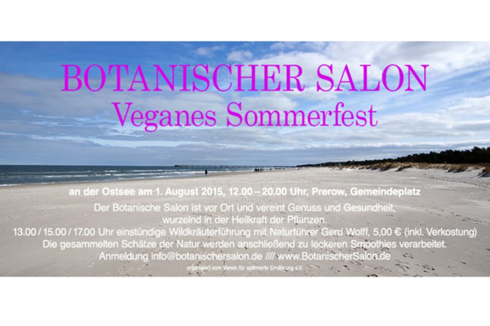1. Veganes Sommerfest am Ostseebad Prerow