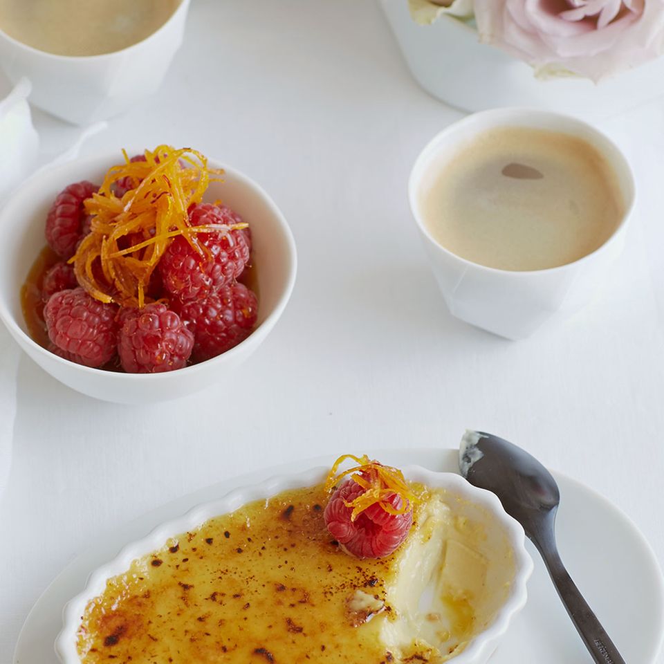 Desserts mit Himbeeren