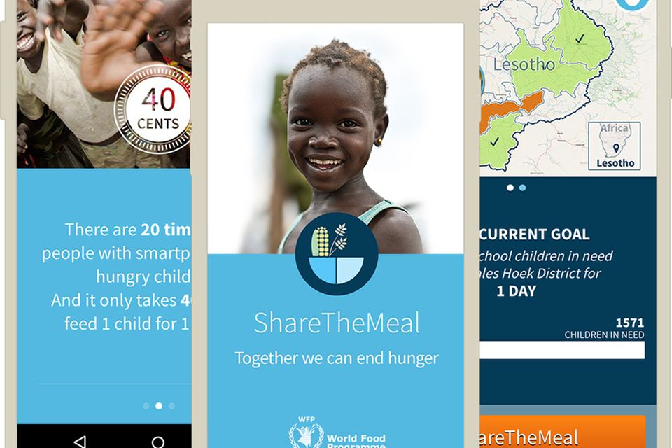 Mit "Share The Meal" spenden und helfen Mit "Share The Meal" spenden und helfen