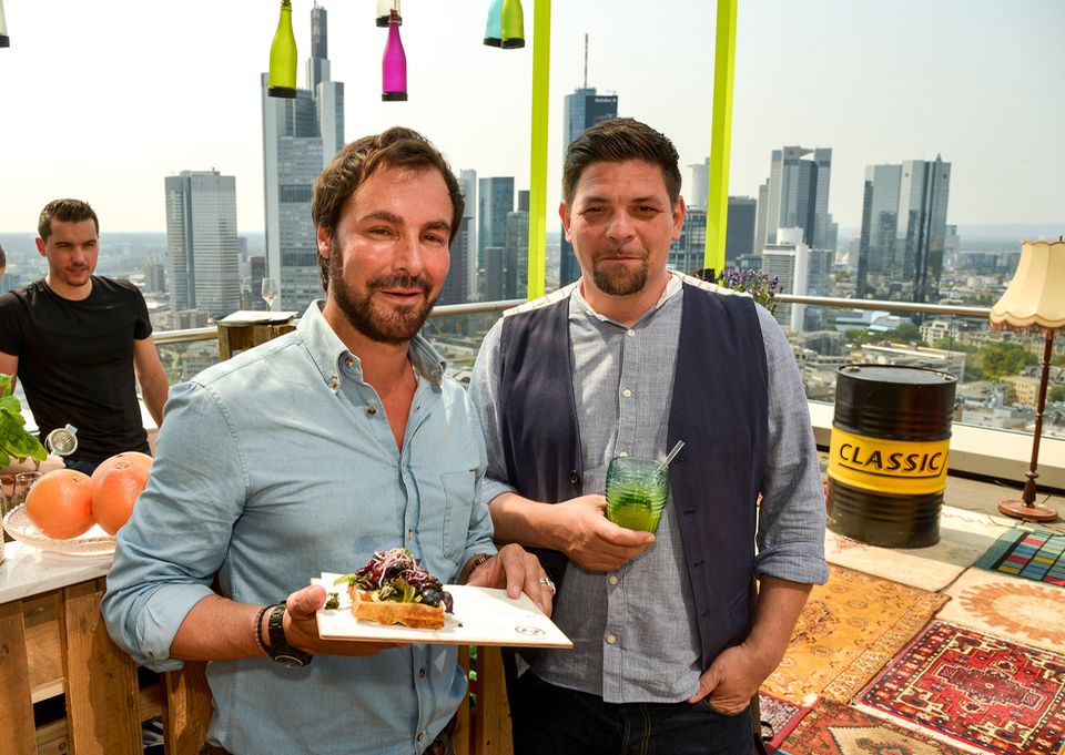 Laden zum Pret A Diner ein: KP Kofler (links) und Tim Mälzer Laden zum Pret A Diner ein: KP Kofler (links) und Tim Mälzer