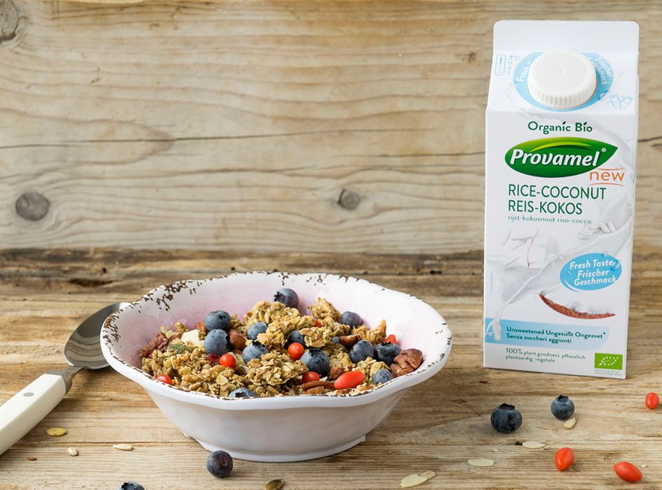 Perfekt fürs Frühstück: Frischer Reis-Kokosdrink von Provamel Perfekt fürs Frühstück: Frischer Reis-Kokosdrink von Provamel