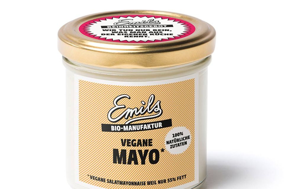 Die vegane Mayo von Emils Bio-Manufaktur kommt ohne Zusatzstoffe aus.