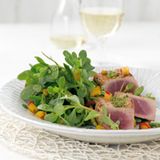 Portulak mit Thunfisch und Asia-Pesto