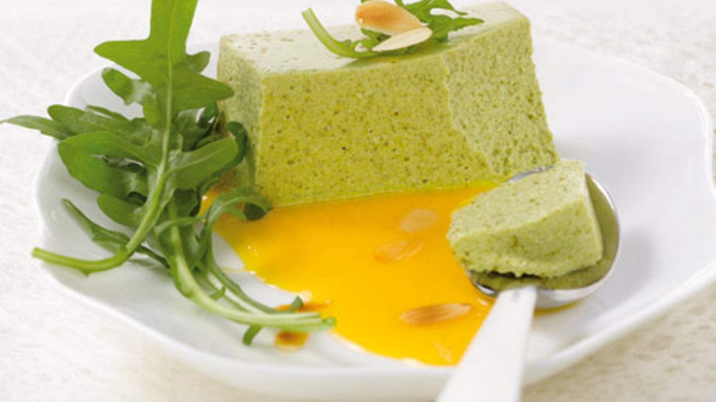 Rauke-Mousse mit Melonensauce Rezept