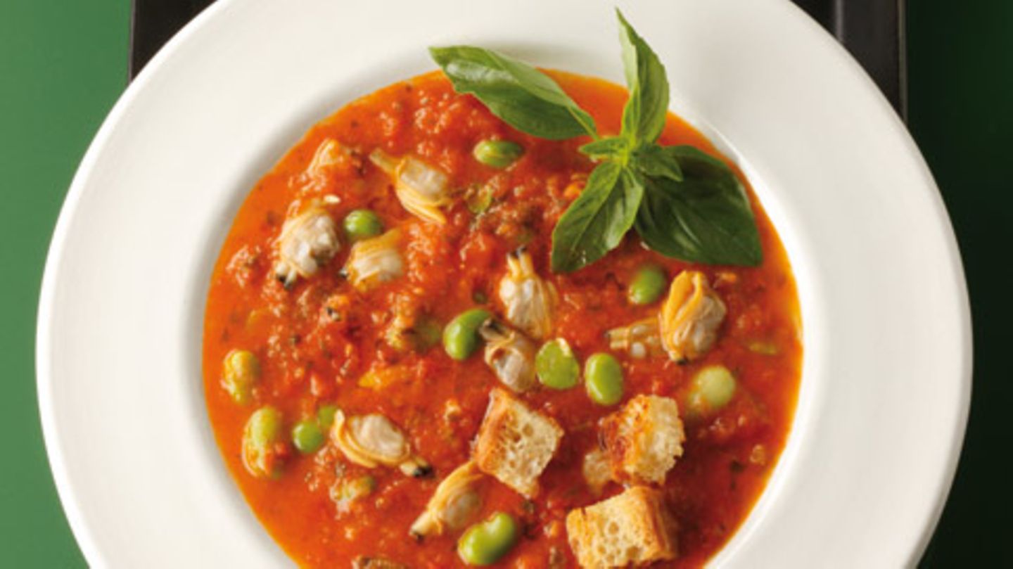 Tomatengelee mit Rib-Eye-Steak Rezept
