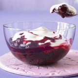 Kirschgrütze mit Vanillecreme