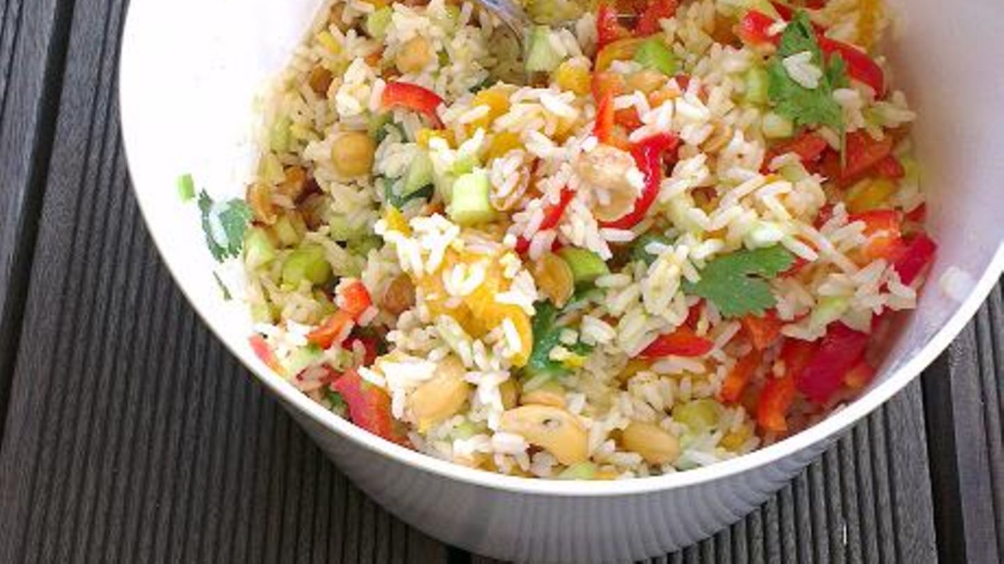 Reissalat mit Ingwer-Honig-Dressing Rezept