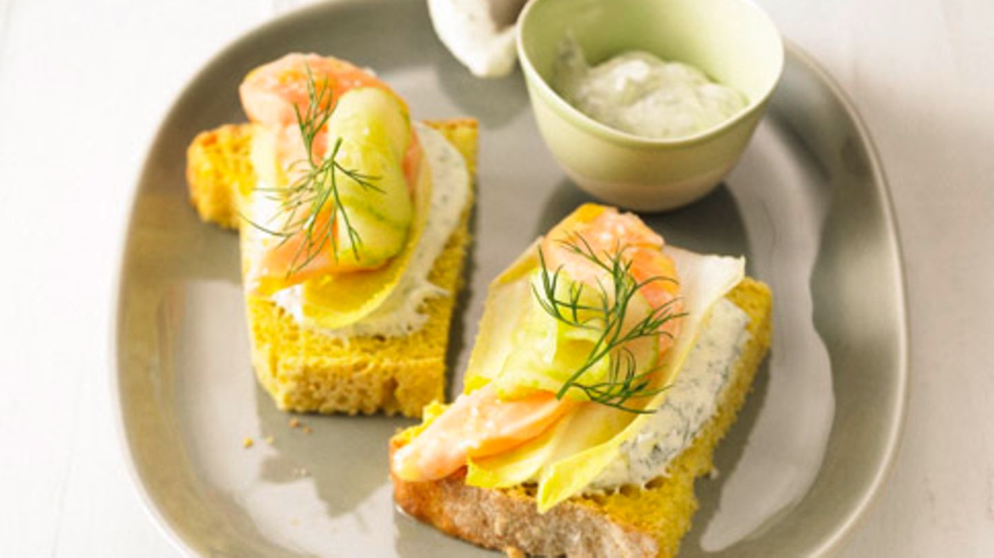 Kerbelschmand und Lachs-Ceviche Rezept