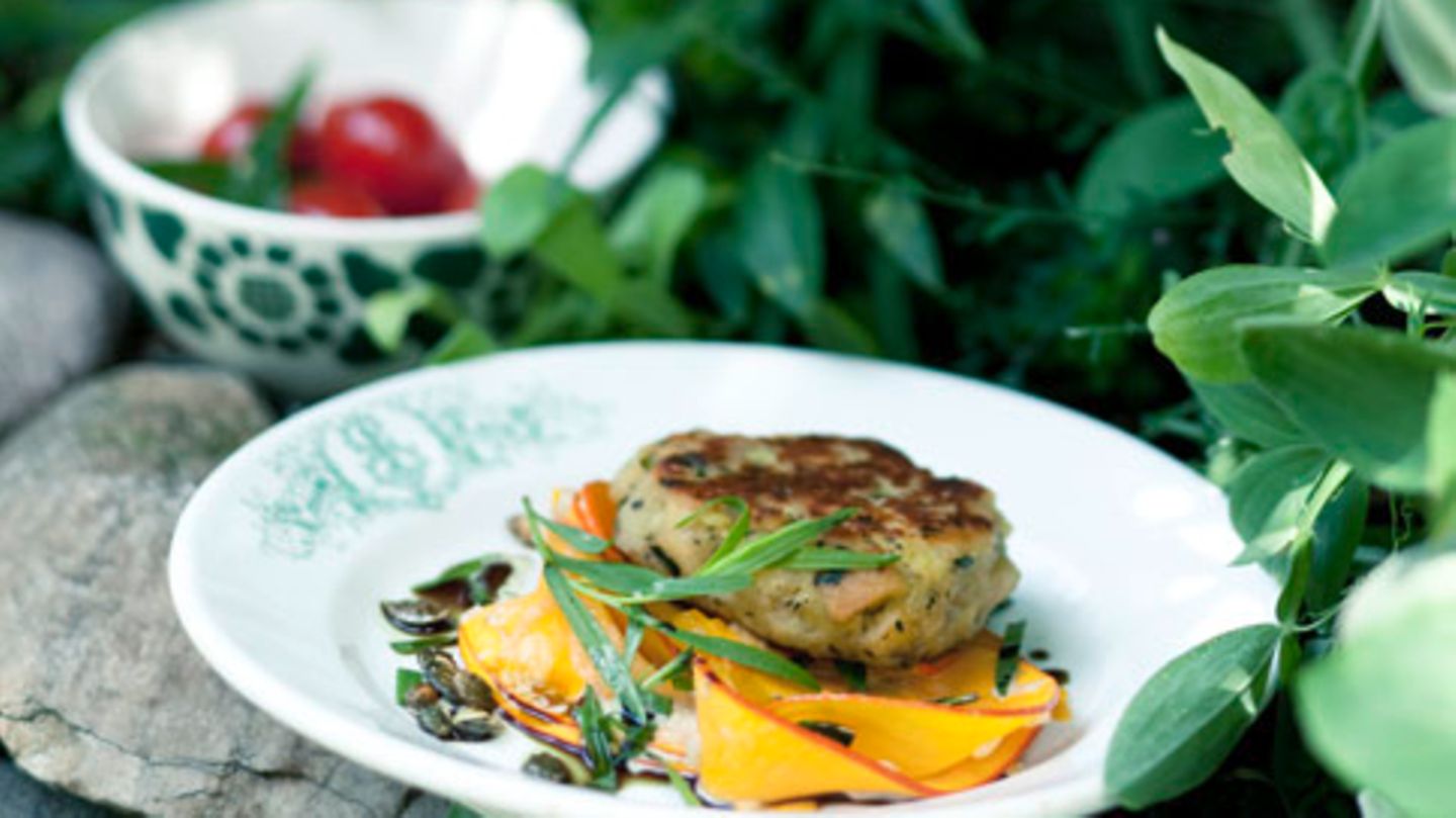 Estragon-Pressknödel mit Kürbis Rezept