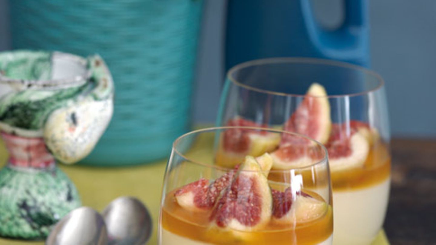 Mandel-Mousse mit Feigen in Tabaksauce Rezept