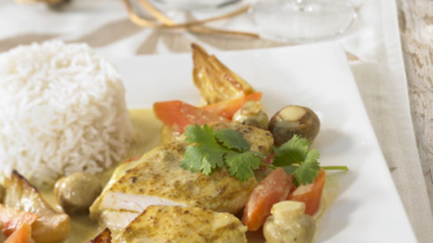 Kokos-Curry-Hähnchen Rezept - [ESSEN UND TRINKEN]