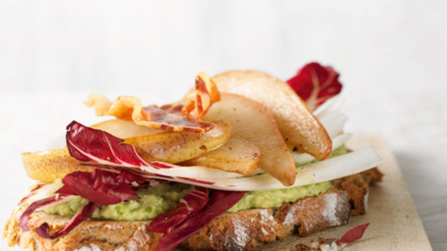 Avocado-Birnen-Schnitte Rezept