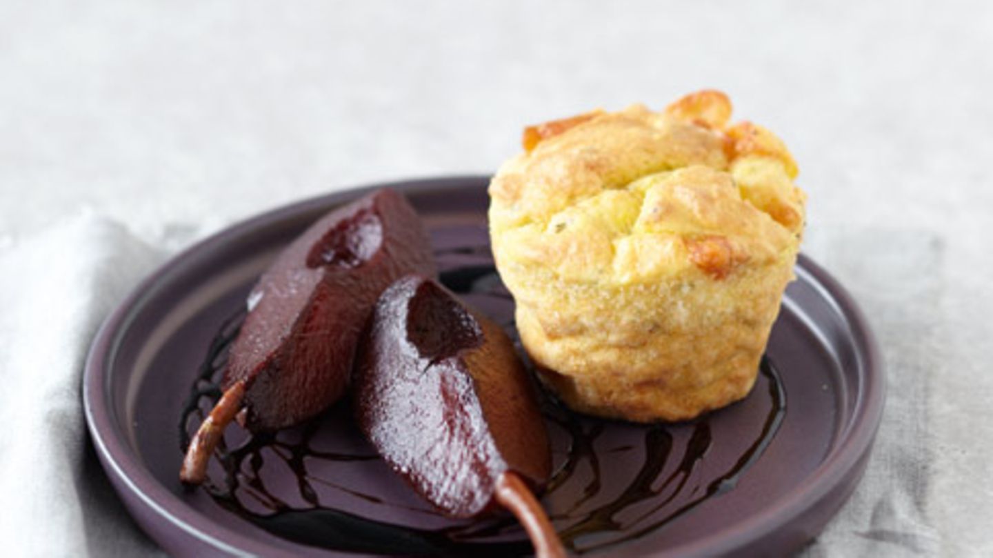 Kartoffelpudding mit Balsamico-Birnen Rezept