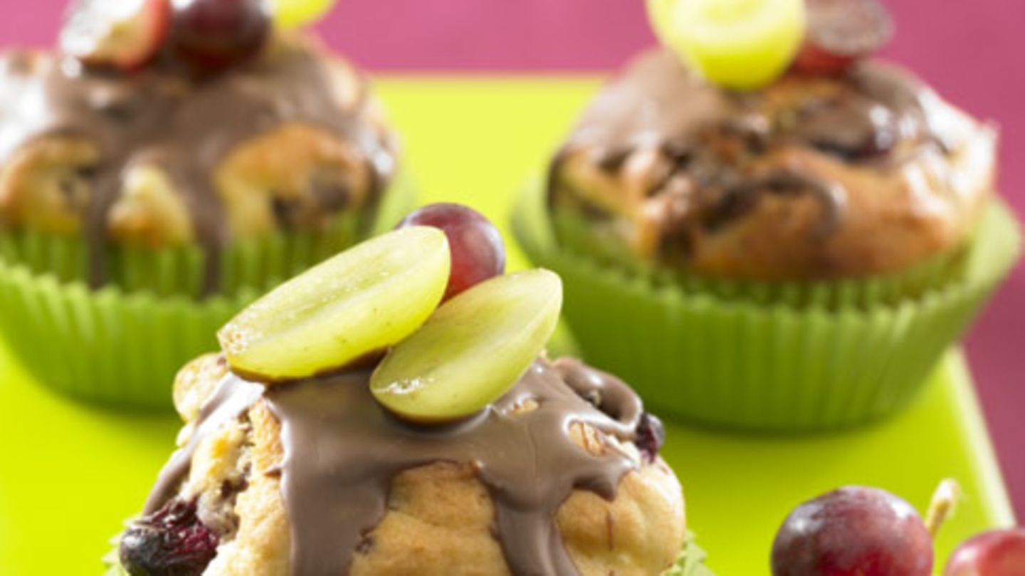 Trauben-Nuss-Muffins Rezept - [ESSEN UND TRINKEN]