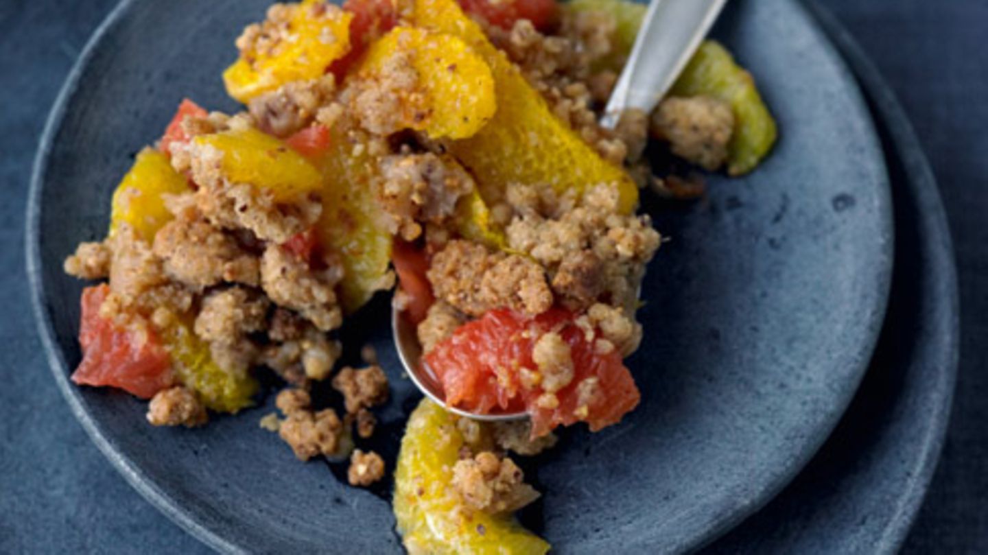 Zitrusfrüchte-Crumble Rezept