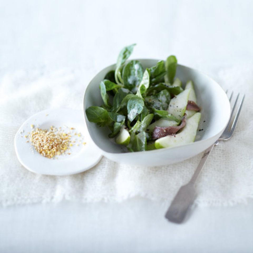 Feldsalat mit Birne