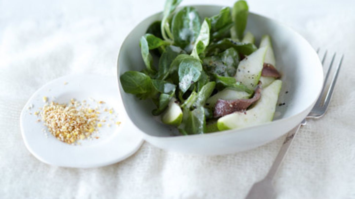 Feldsalat mit Birne Rezept
