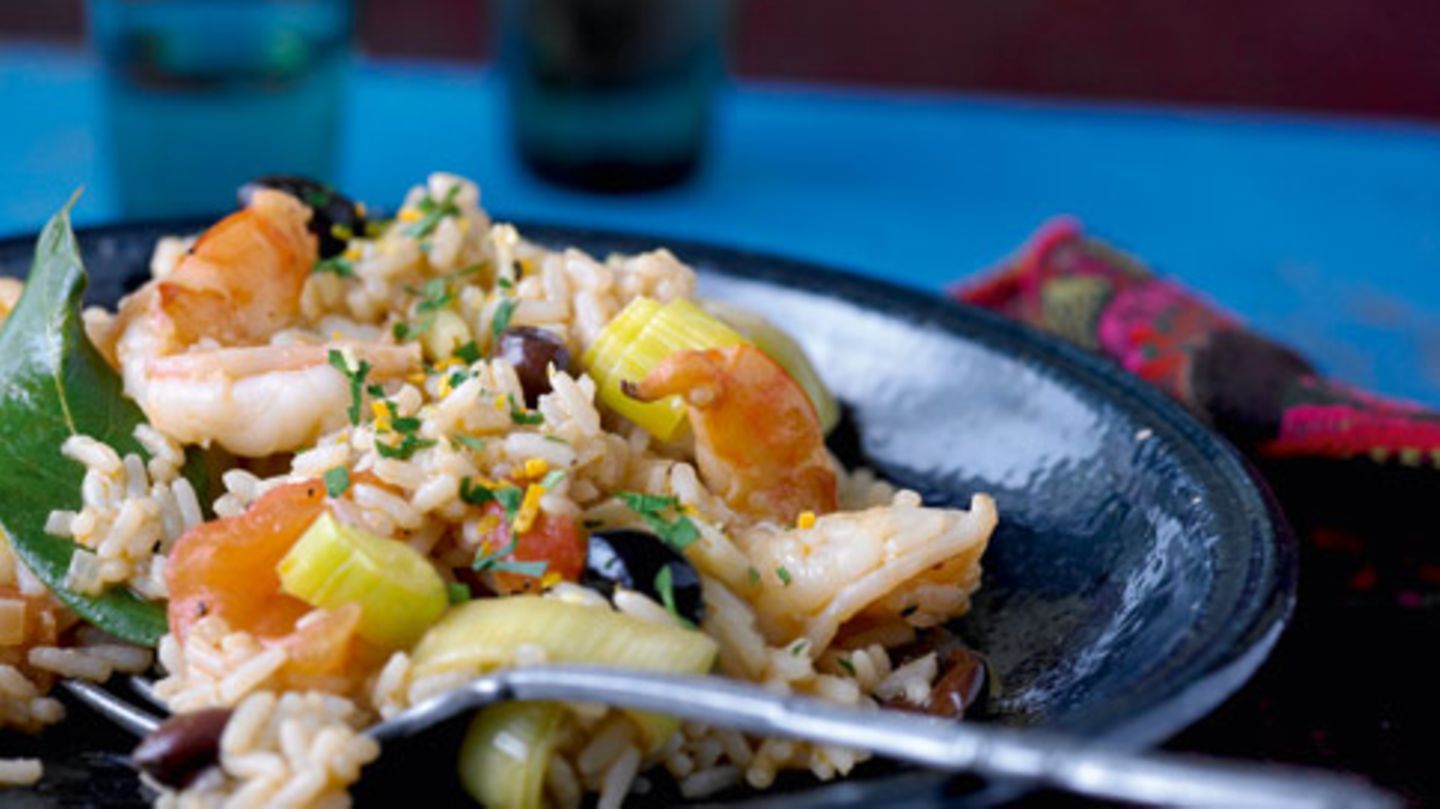 Pilaw mit Riesengarnelen Rezept