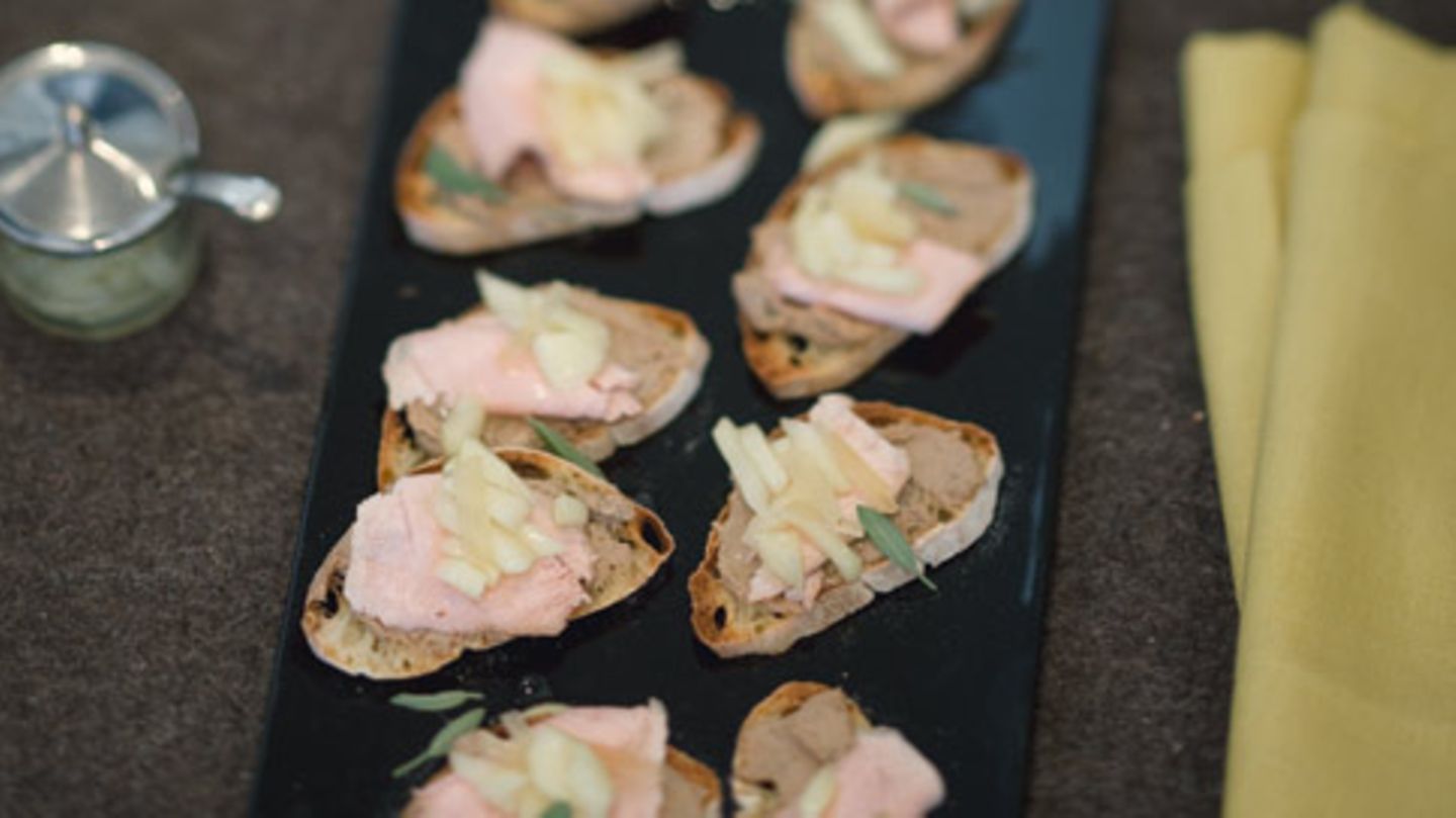 Kalbsleber-Crostini Rezept