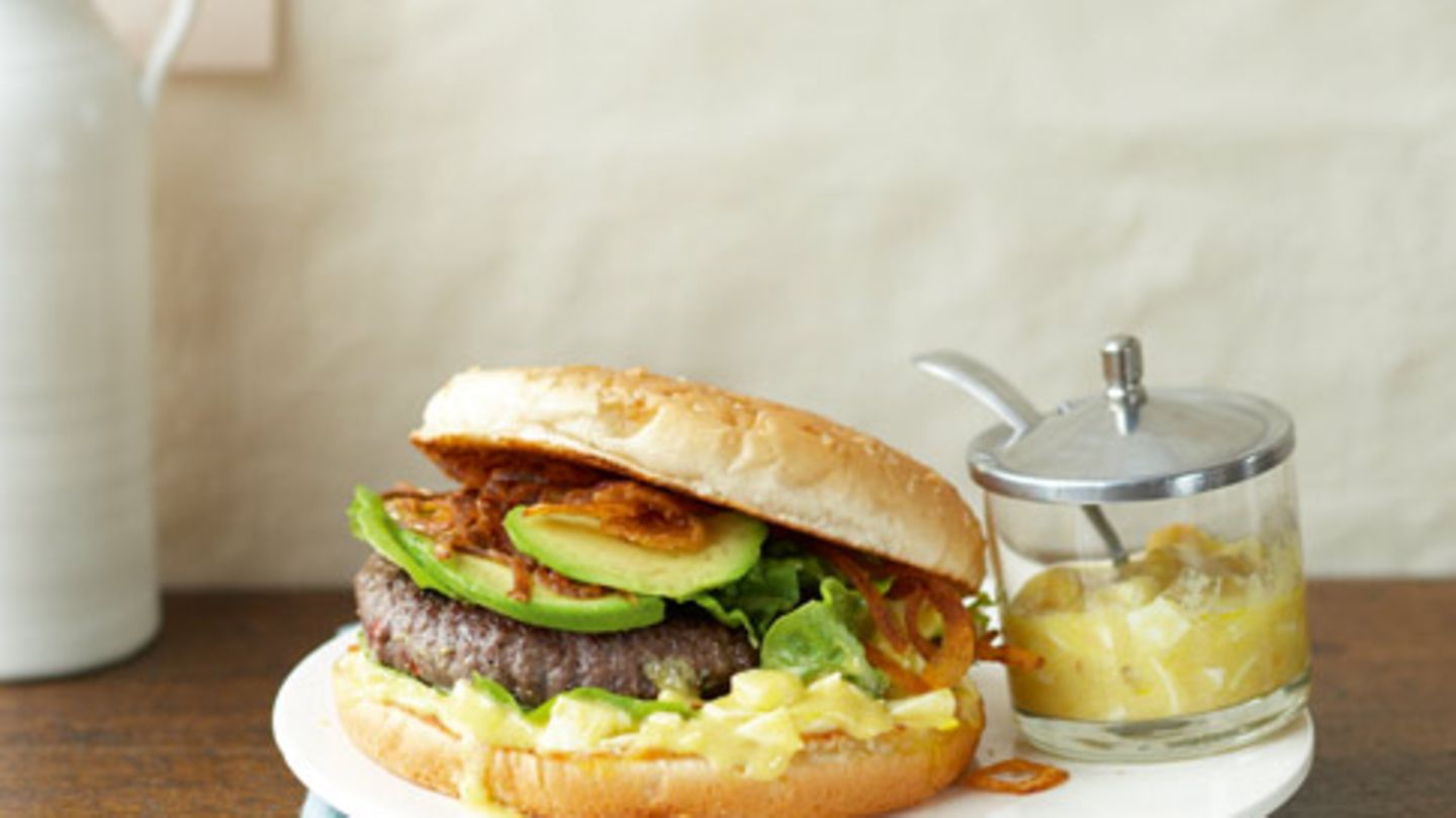 Beefburger mit Senfsauce Rezept