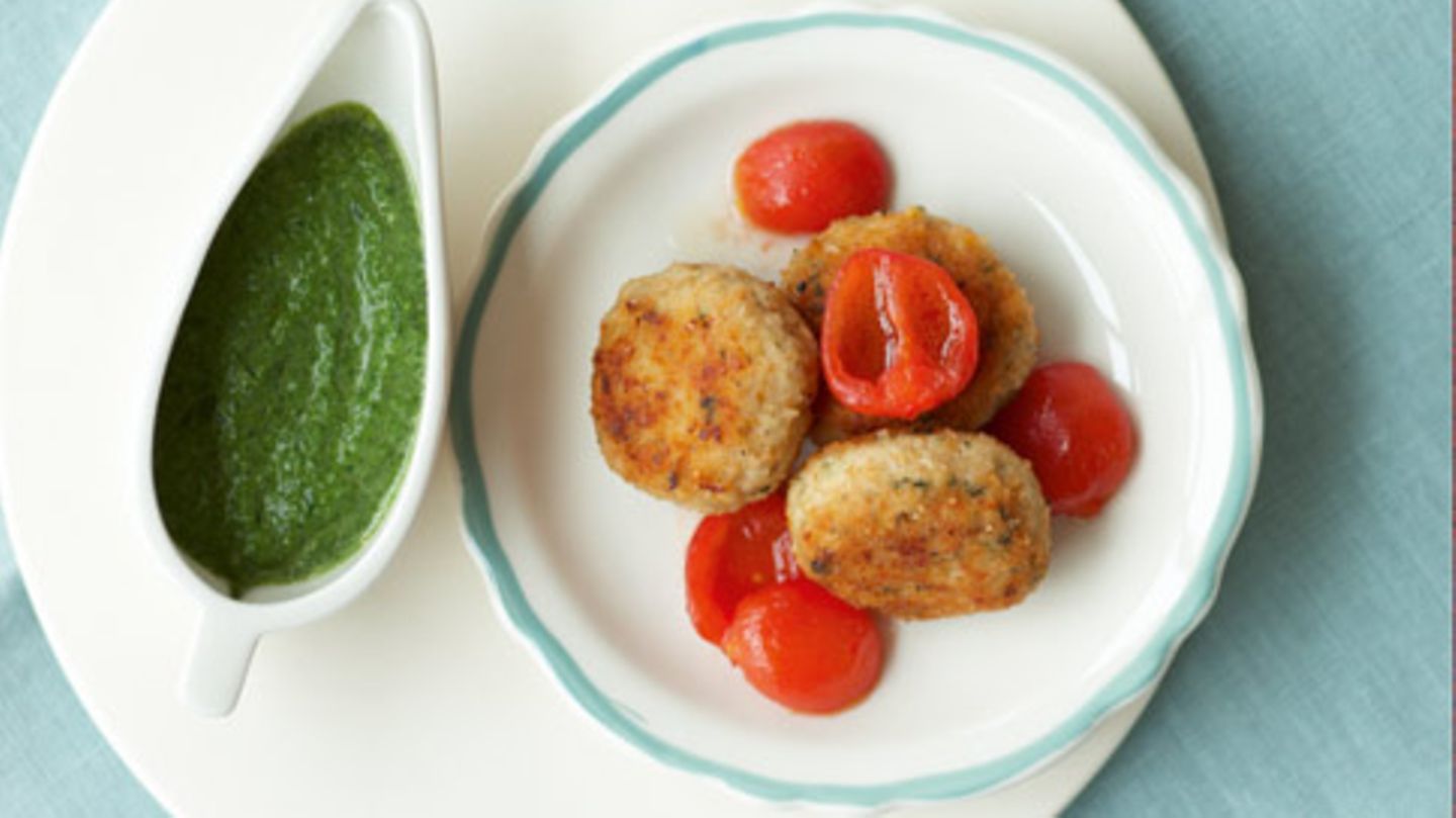 Kalbsbuletten mit Rahmspinat Rezept