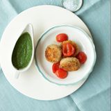 Kalbsbuletten mit Rahmspinat