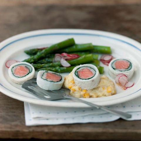 Seezungenrouladen mit Lachs