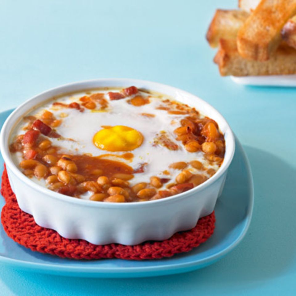 Gebackene Bohnen Mit Ei Rezept Essen Und Trinken