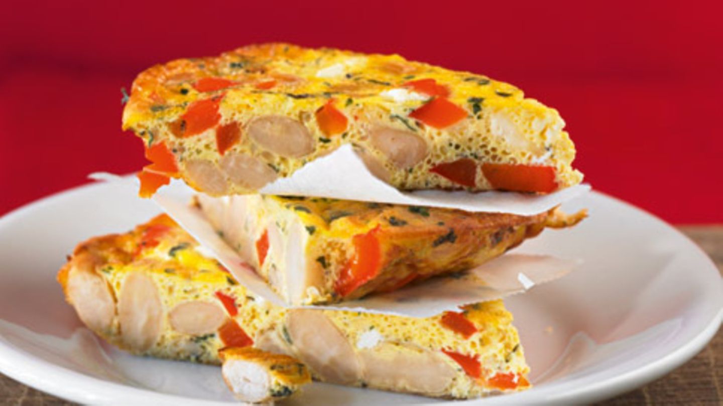 Bohnen-Tortilla mit Paprika Rezept