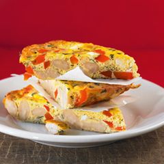 Bohnen-Tortilla mit Paprika
