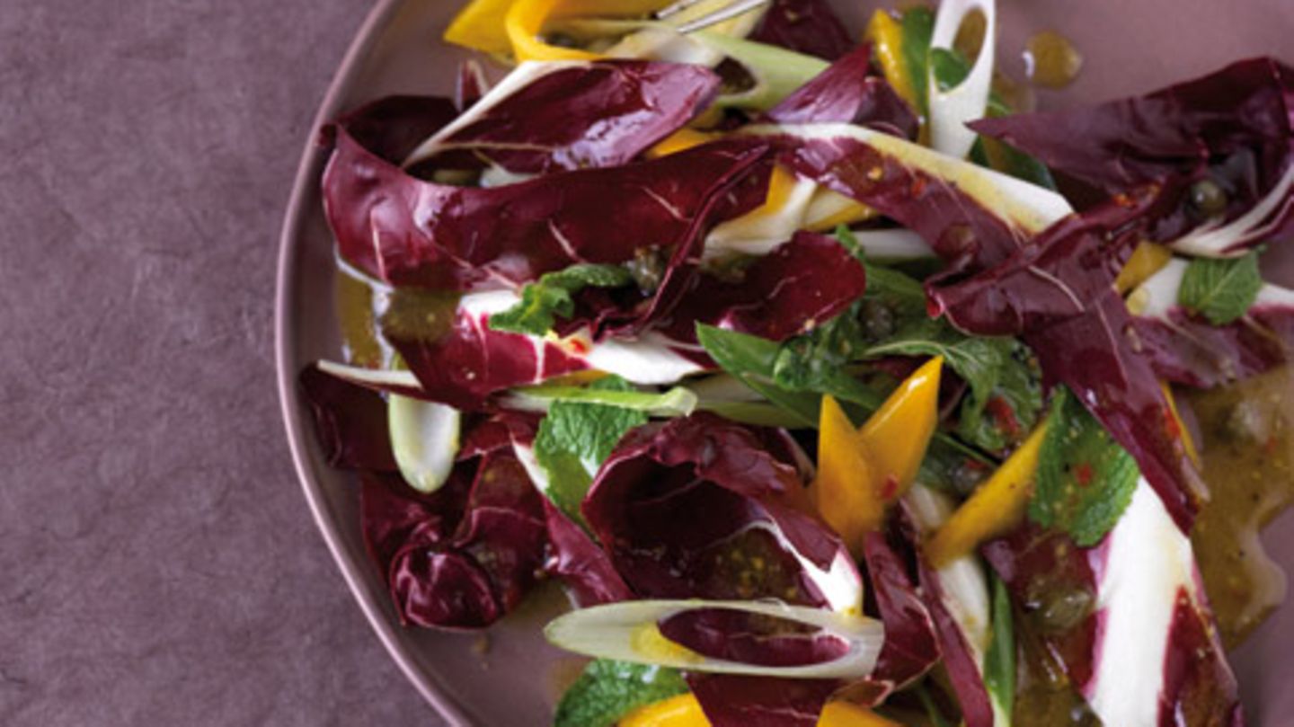 Radicchio-Salat mit Mango Rezept