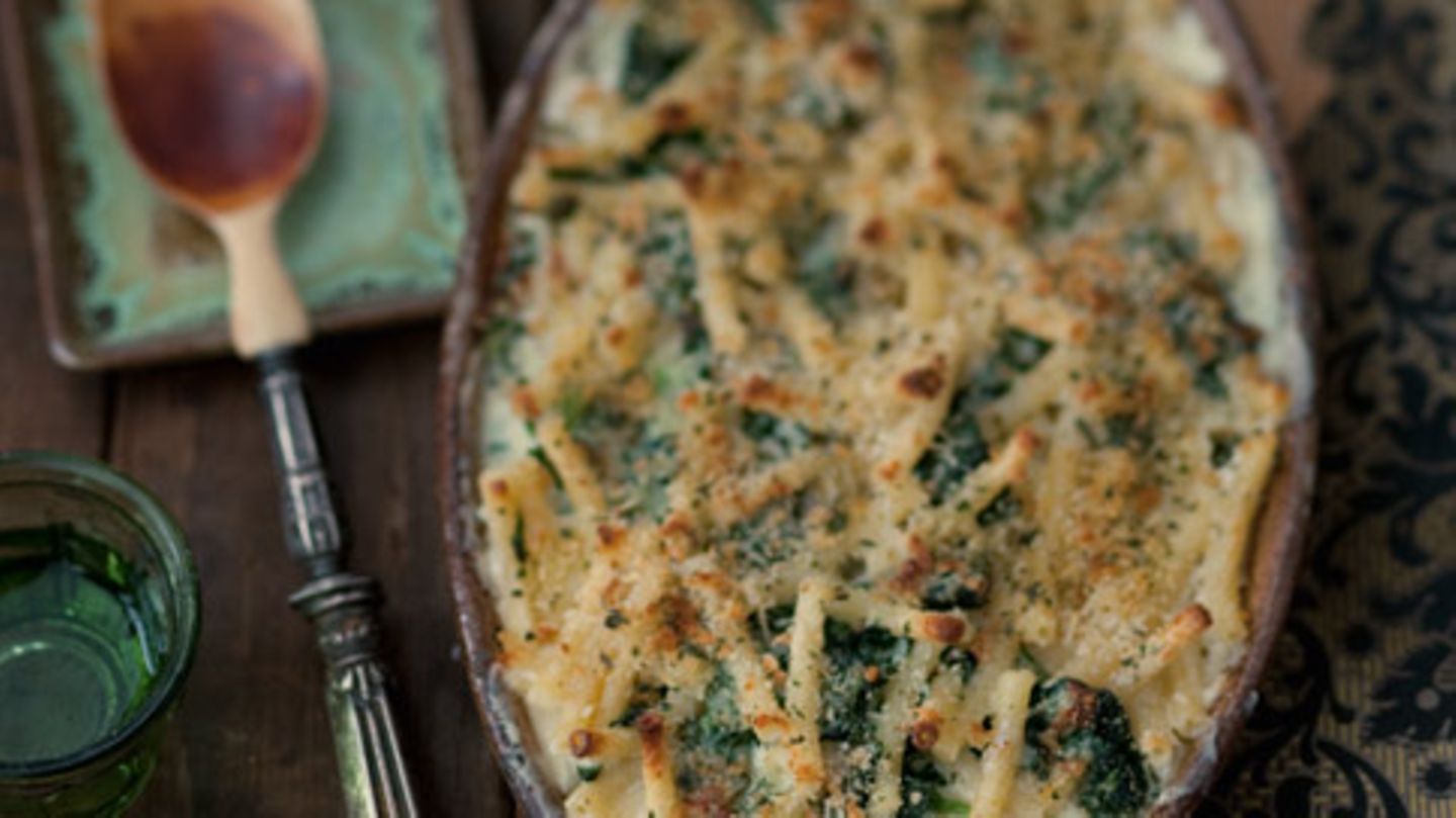 Nudel-Spinat-Auflauf Rezept