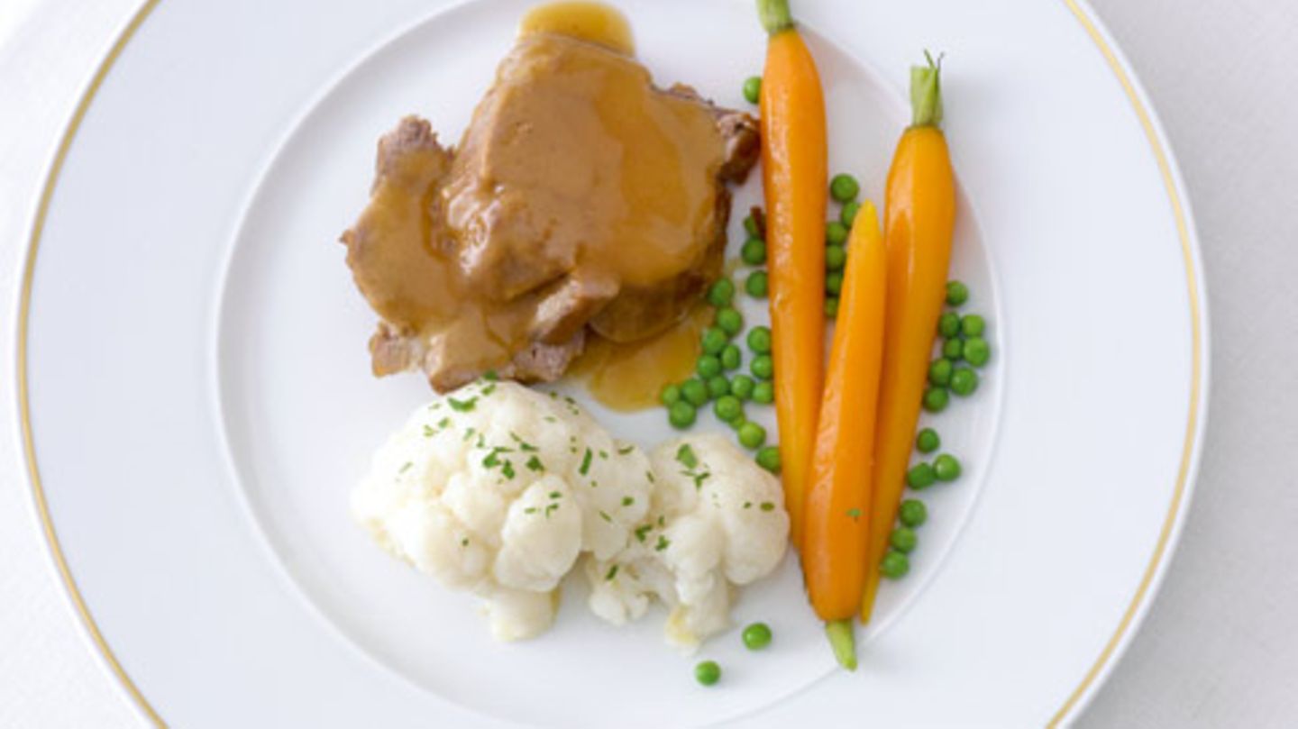 Glasierte Möhren mit Erbsen Rezept