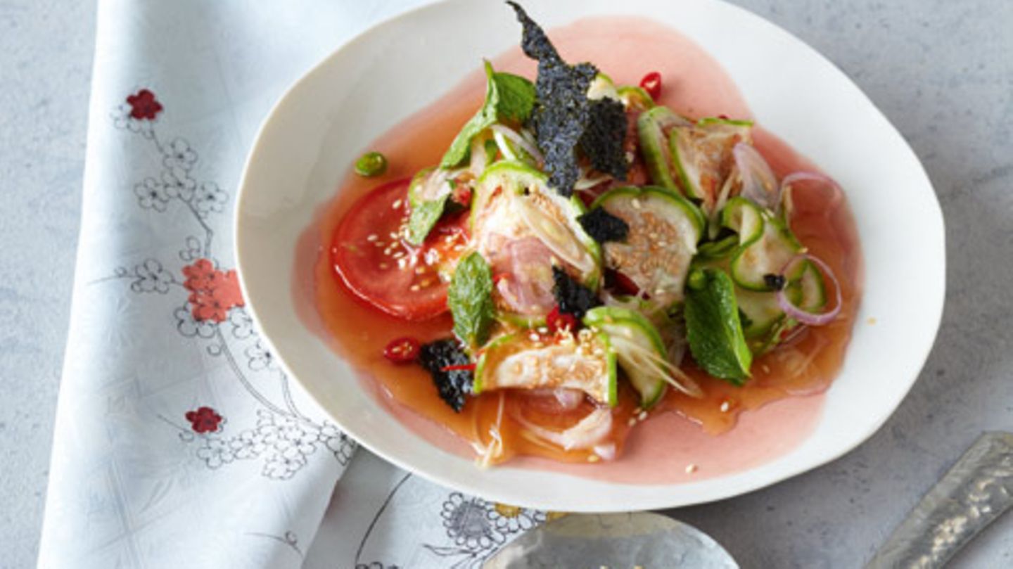 Thai-Auberginensalat Rezept
