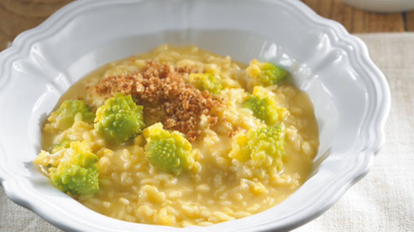 Safranrisotto mit Romanesco Rezept