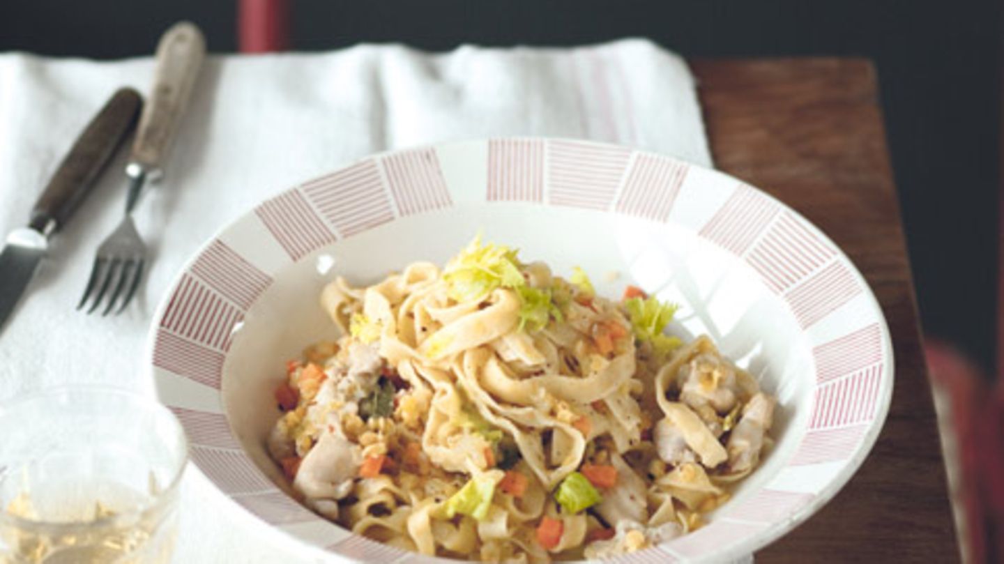 Fettuccine mit Kaninchen-Ragout Rezept