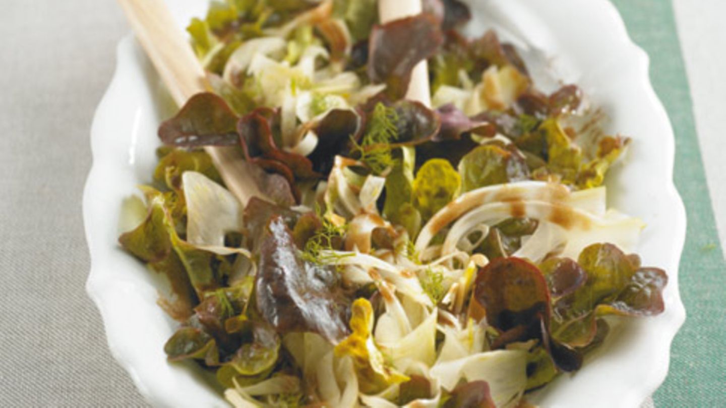 Eichblattsalat mit Fenchel Rezept - [ESSEN UND TRINKEN]