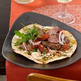 Orientalischer Salat mit Lammrücken