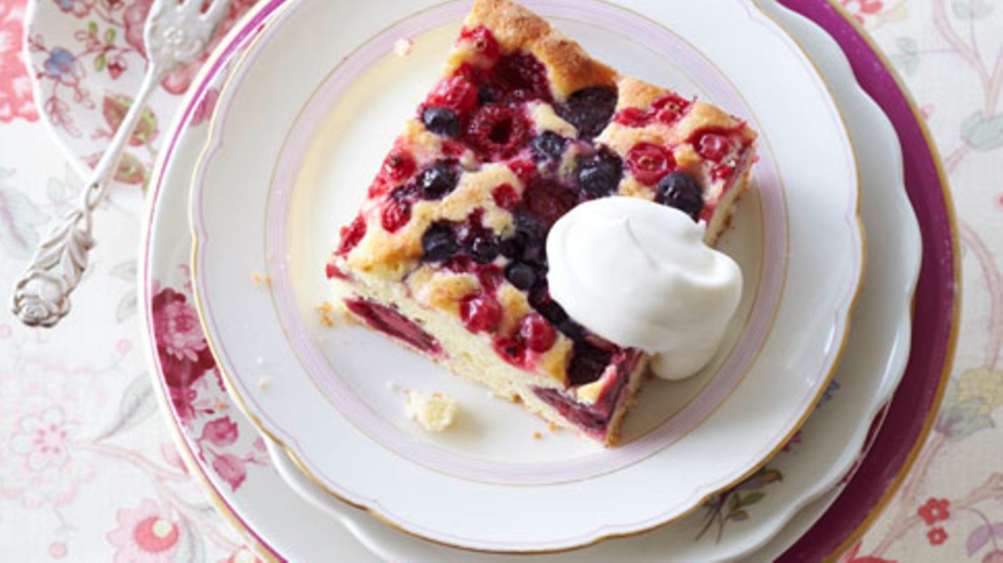 Beeren-Blechkuchen Rezept