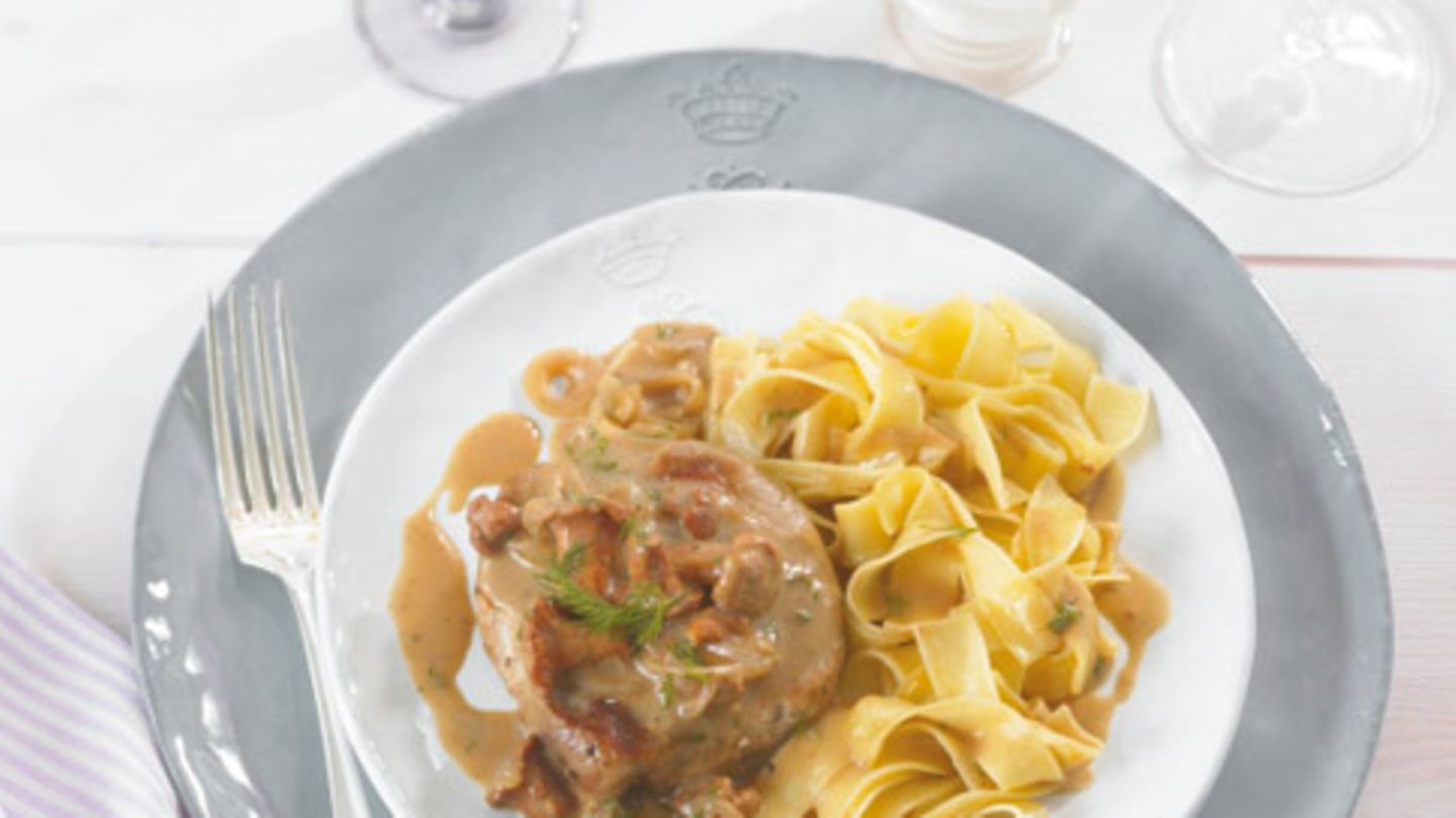 Schweinesteak mit Pfifferlingen Rezept