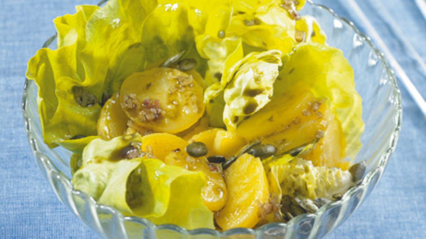 Karoffel-Kürbis-Salat Rezept