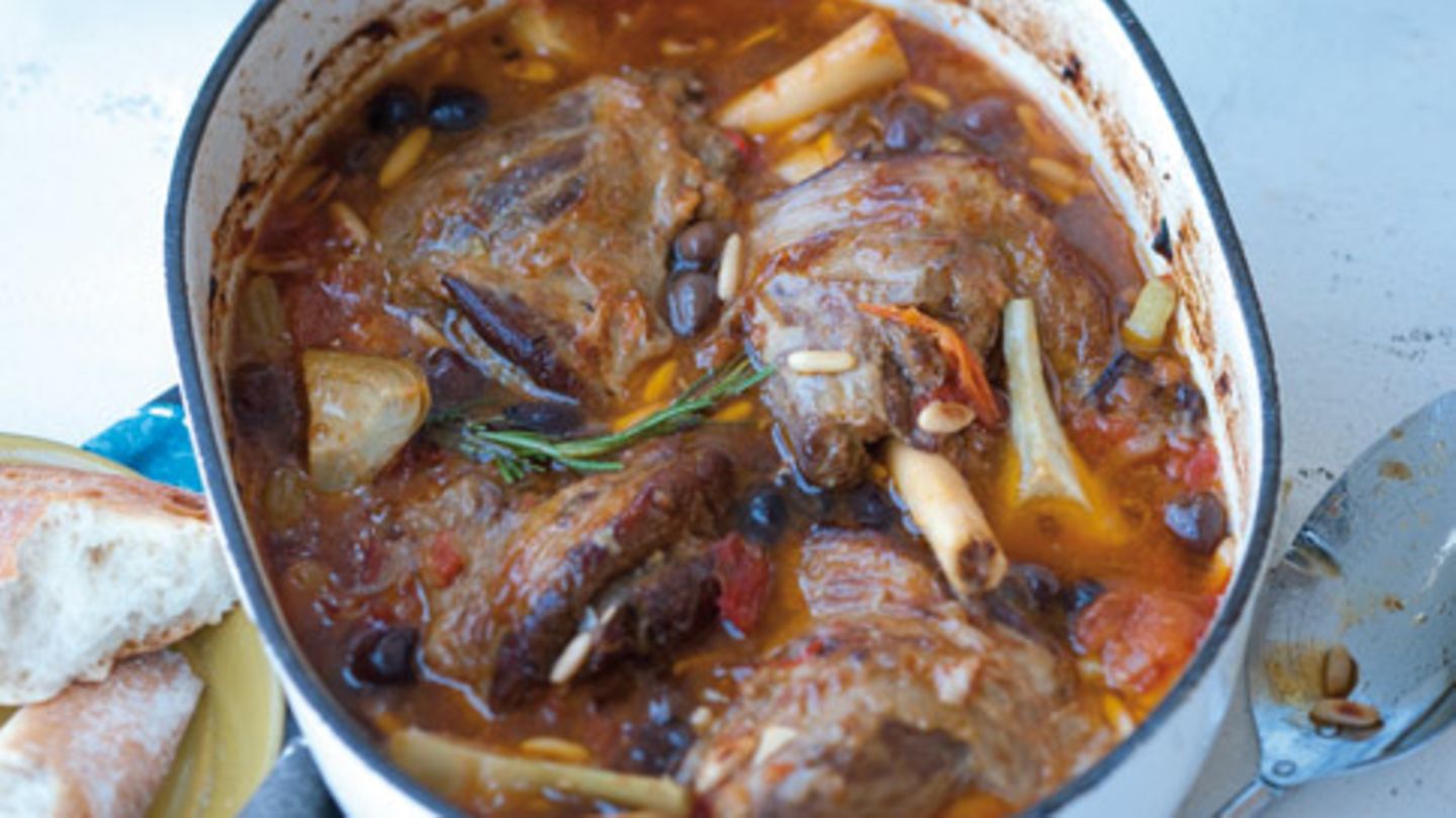 Lammstelzen mit Artischocken Rezept