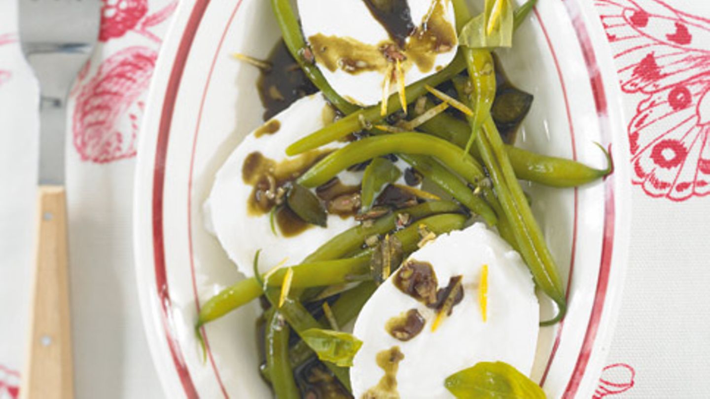 Mozzarella mit Bohnen Rezept